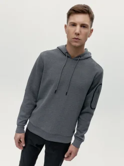 Born Living Yoga Hoodie Marion Grey Melange>Hombre Sudaderas