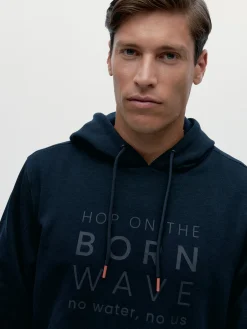 Born Living Yoga Hoodie Waikato Black>Hombre Sudaderas