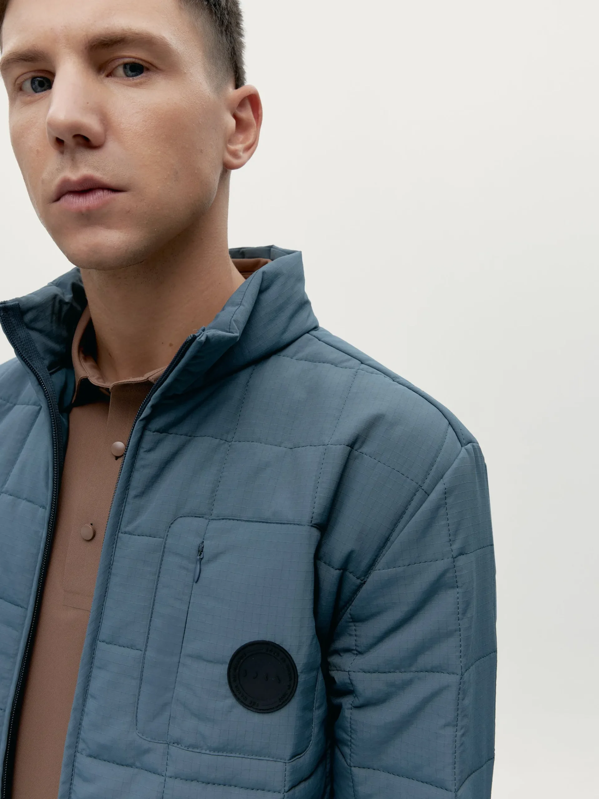 Born Living Yoga Jacket Garona Stormy Grey>Hombre Abrigos · Chaquetas