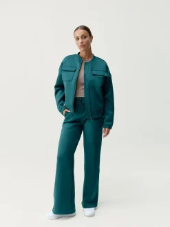 Born Living Yoga Jacket Graft Deep Green>Mujer Chaquetas · Abrigos