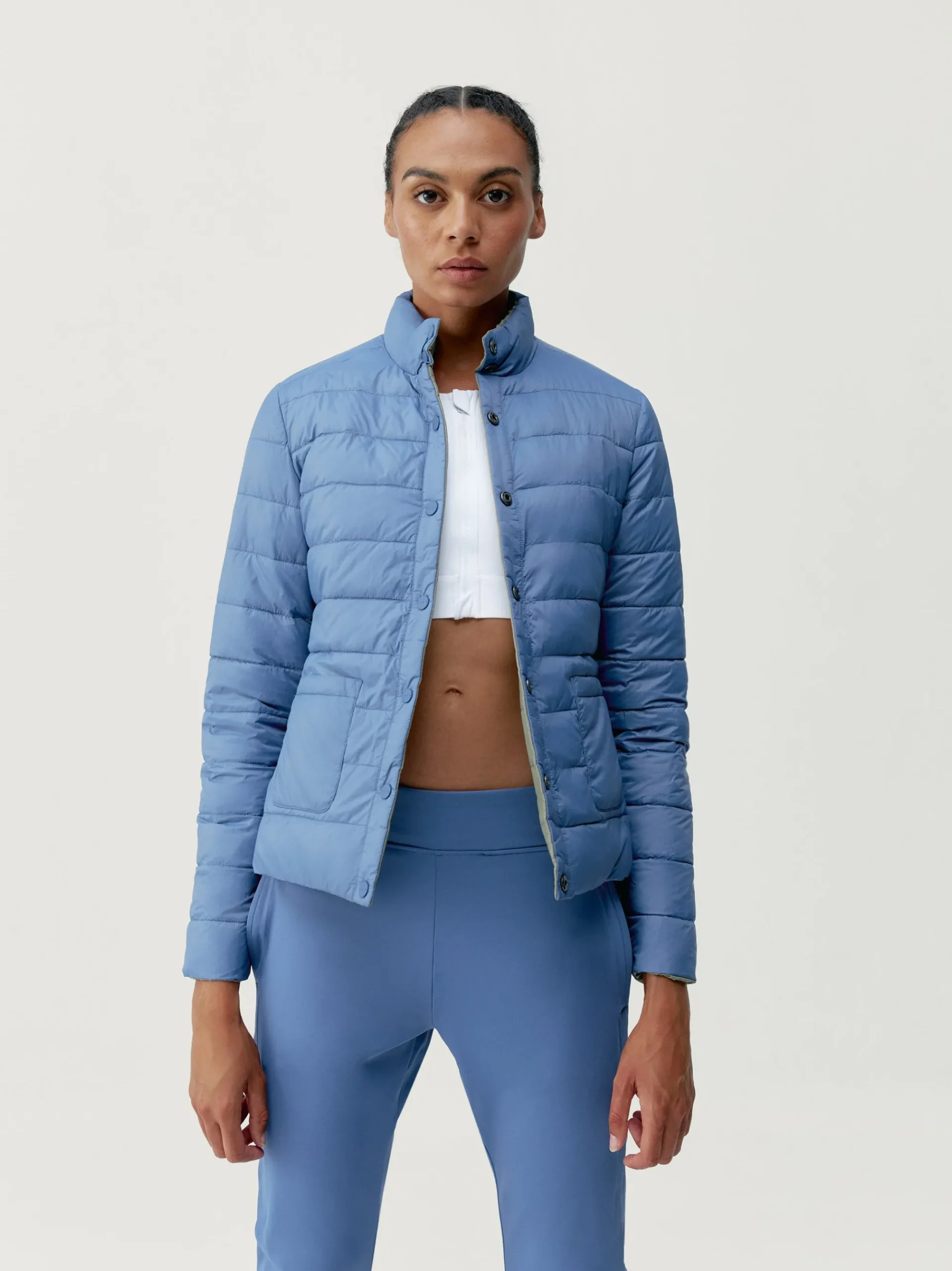 Born Living Yoga Jacket Lyra Camuflaje/Future Blue>Mujer Chaquetas · Abrigos