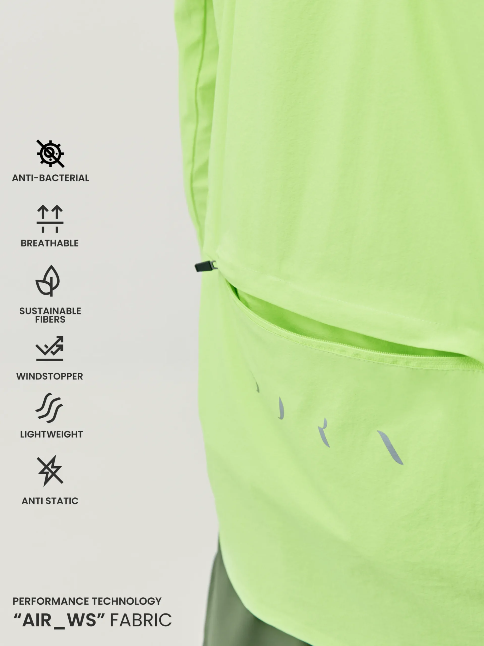 Born Living Yoga Jacket Nyasa Lime Bright>Hombre Abrigos · Chaquetas