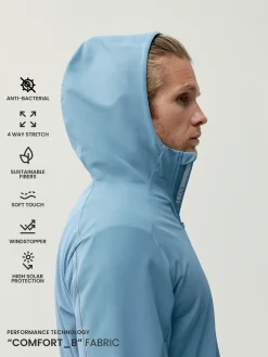 Born Living Yoga Jacket Sittang Citadel Blue>Hombre Abrigos · Chaquetas