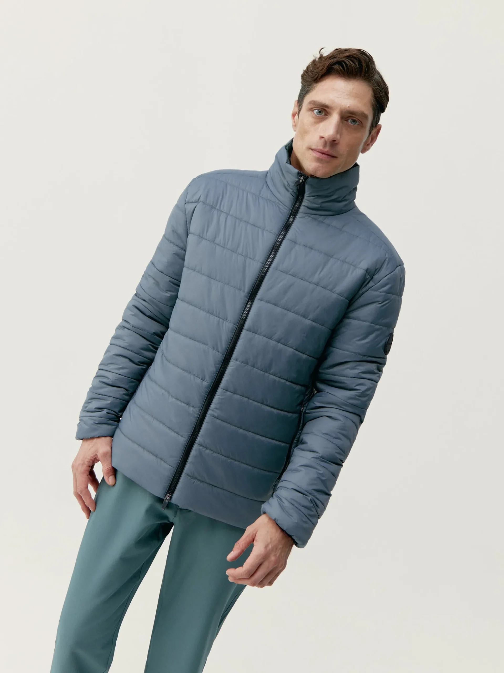 Born Living Yoga Jacket Thames Road Gray/Grey Green>Hombre Abrigos · Chaquetas
