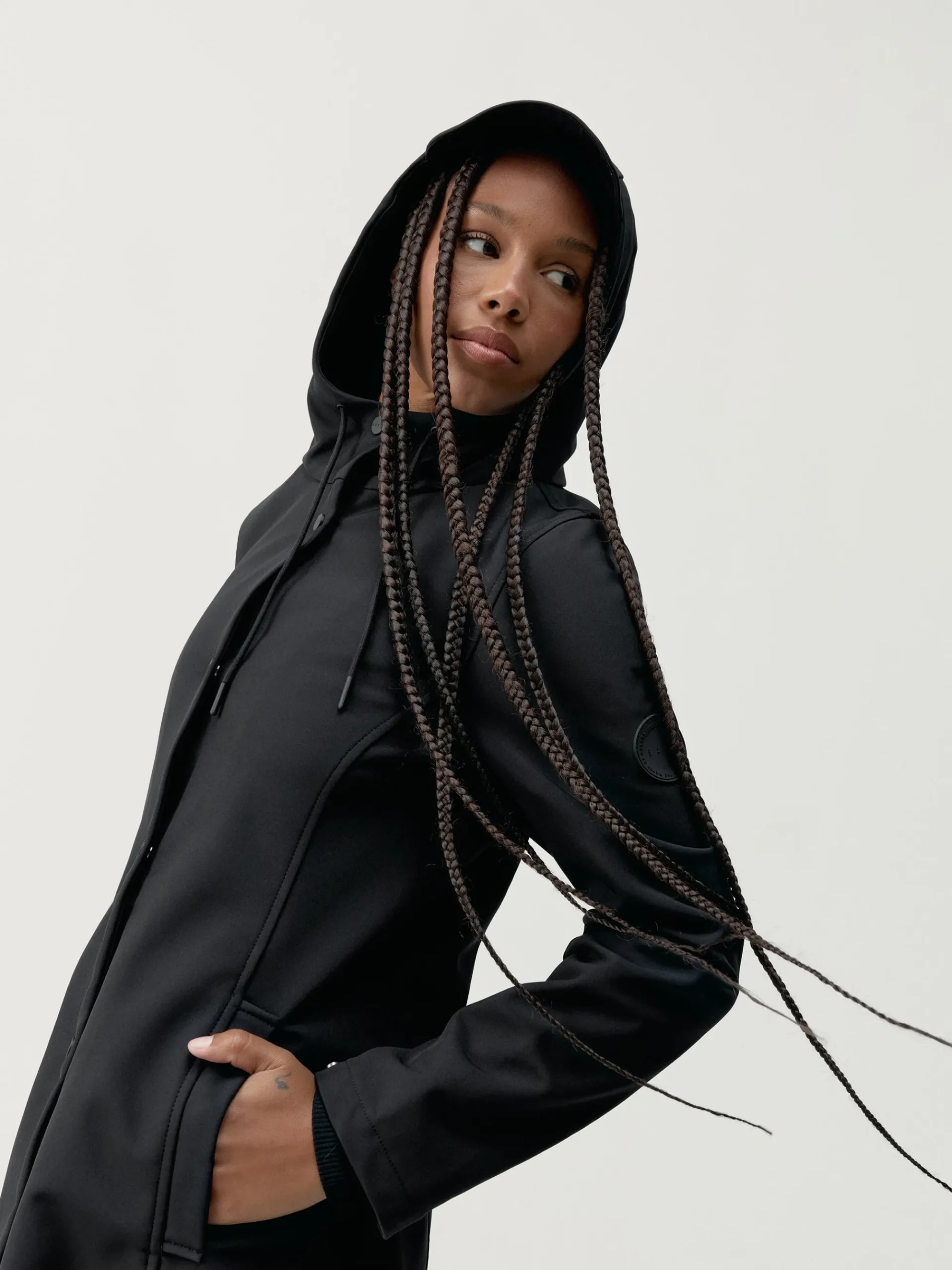 Born Living Yoga Jacket Trench Black>Mujer Chaquetas · Abrigos
