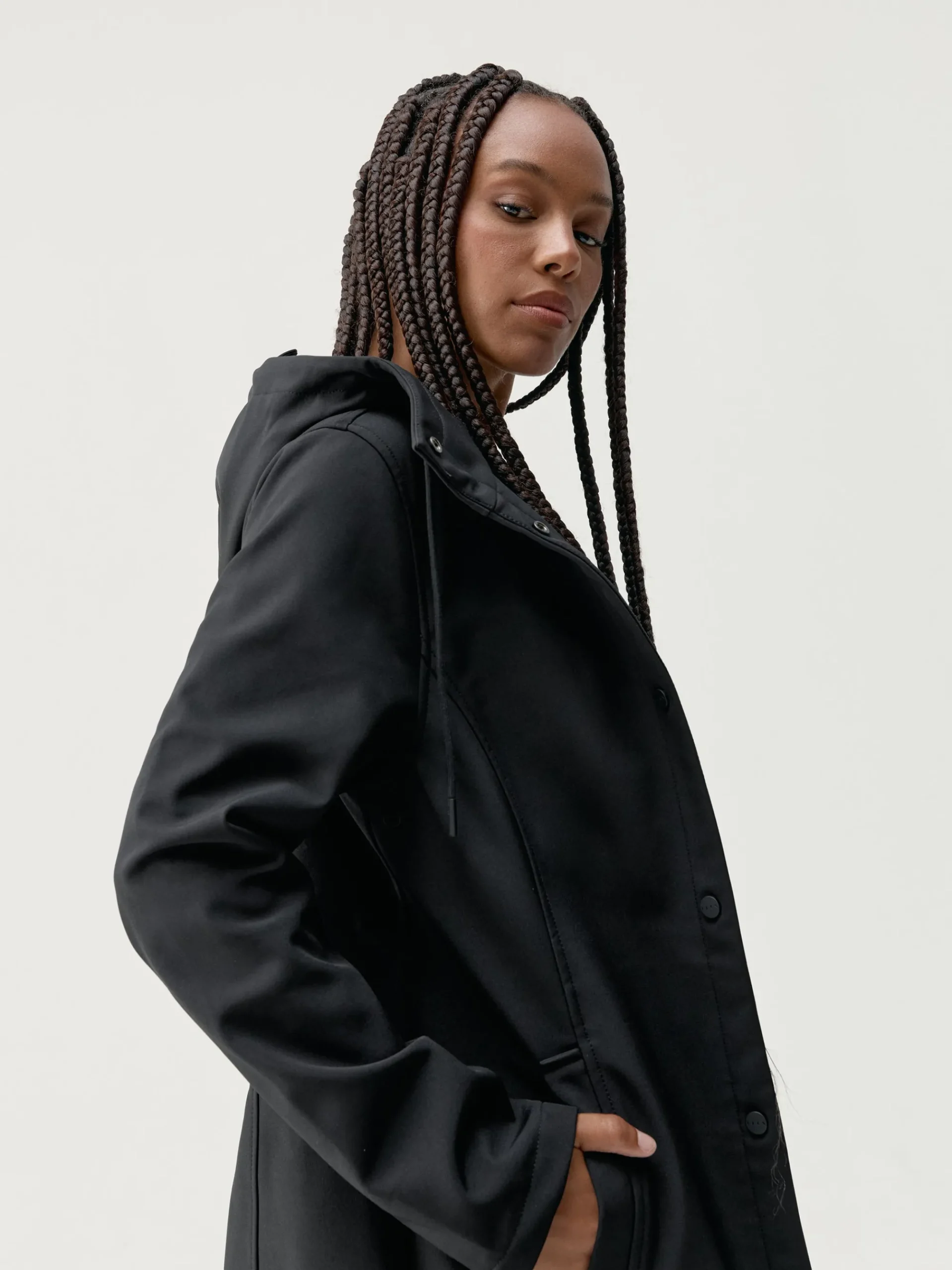 Born Living Yoga Jacket Trench Black>Mujer Chaquetas · Abrigos