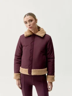 Born Living Yoga Jacket Umiko Dark Cherry/Camel><noscript><img width=