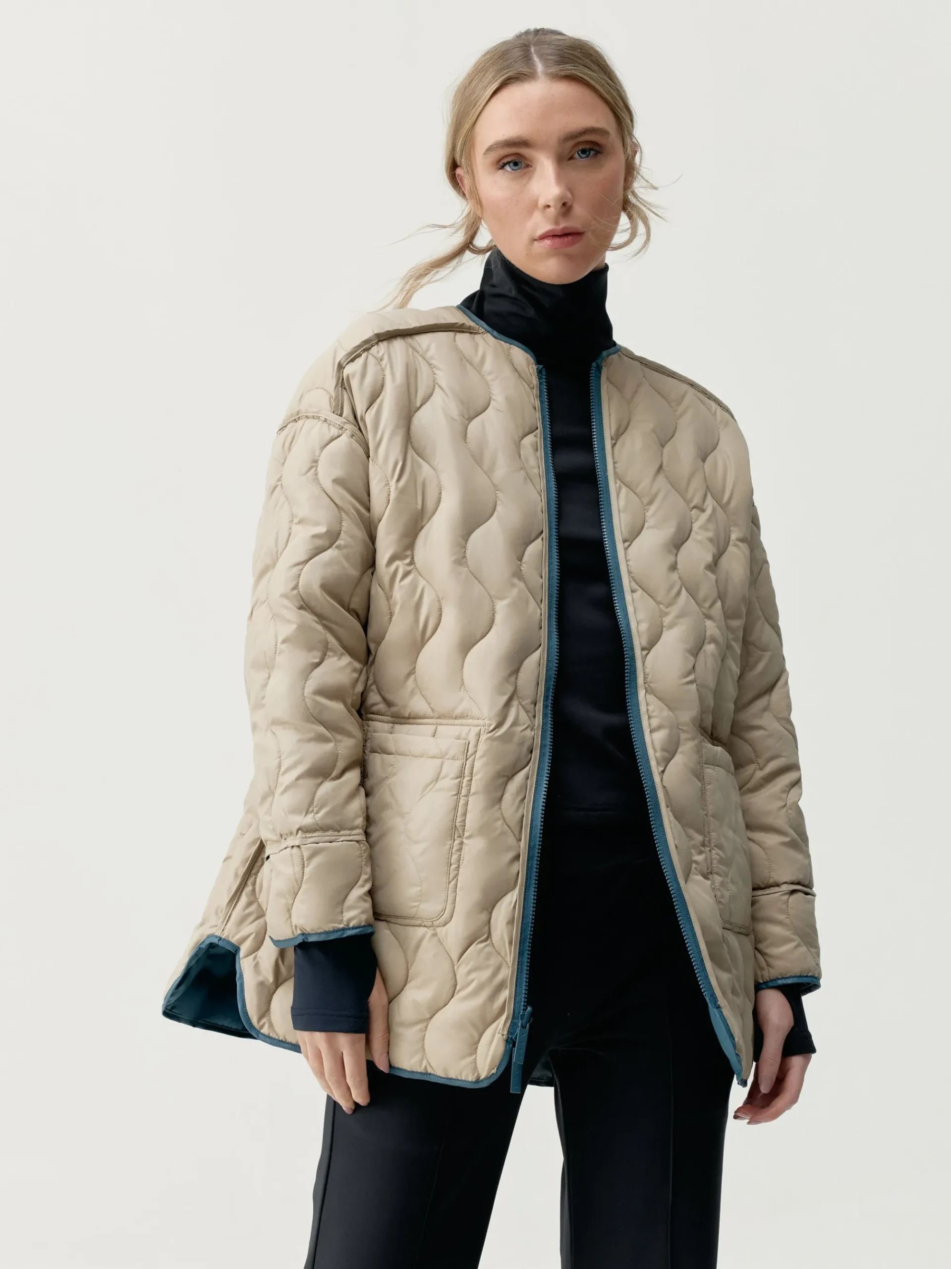 Born Living Yoga Jacket Yasu Stormy Grey/Grain>Mujer Chaquetas · Abrigos
