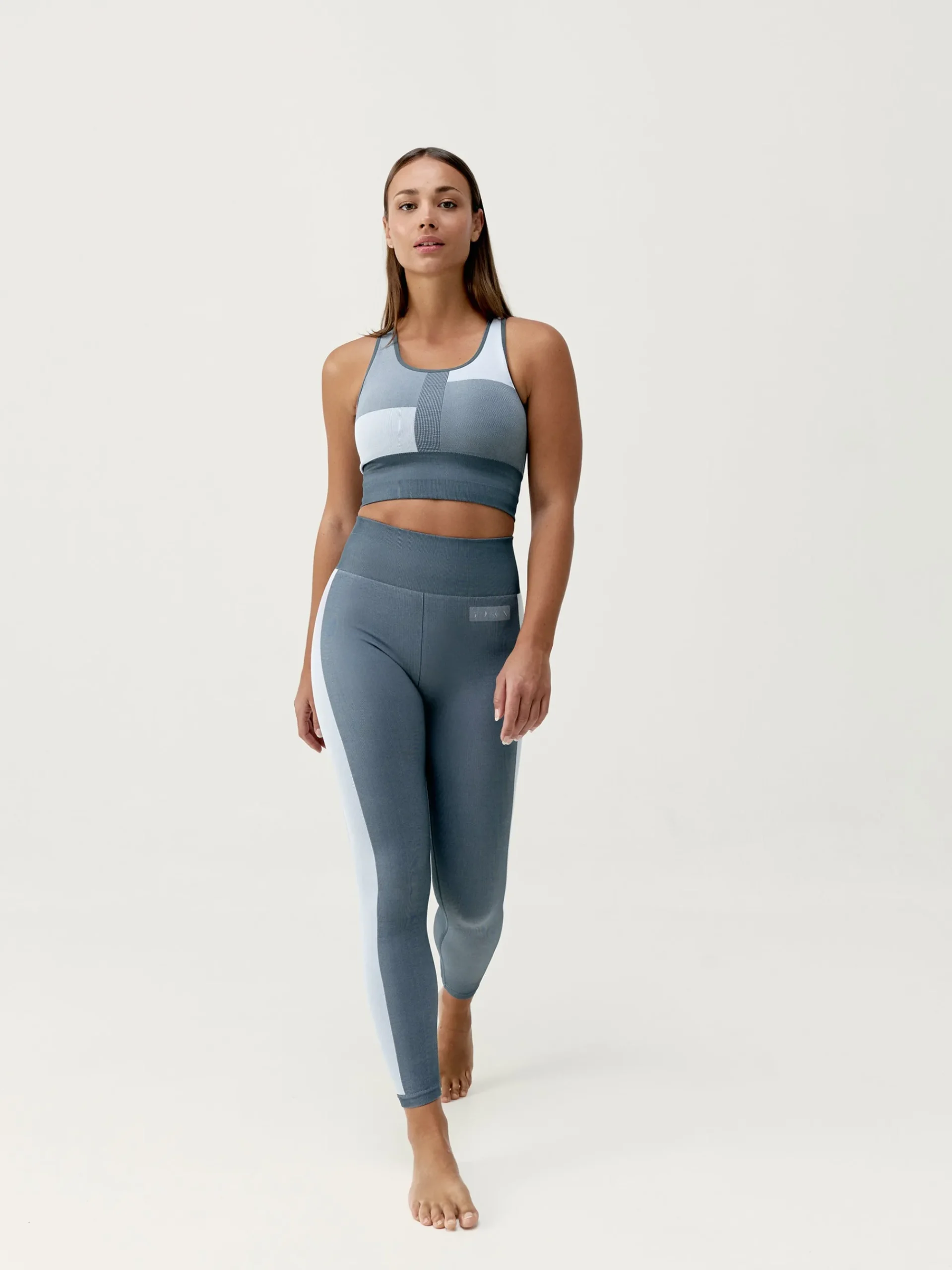 Born Living Yoga Legging Athena Stormy Grey/White>Mujer Leggings