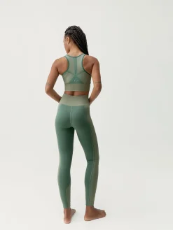 Born Living Yoga Legging Buddha Deep Green/Iceberg Green>Mujer Leggings