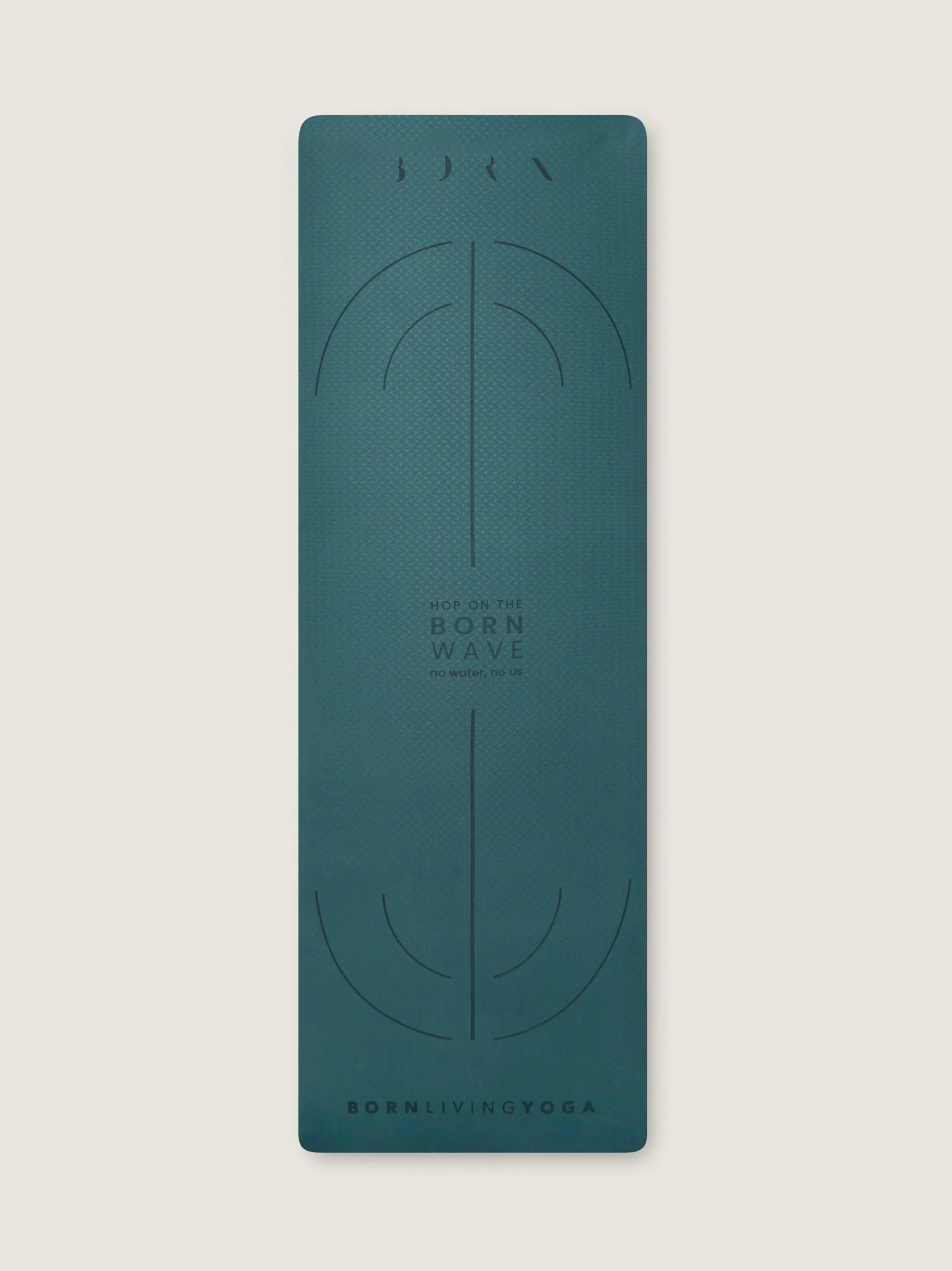 Born Living Yoga Mat Wave-6Mm Deep Green>Mujer Accesorios Para Yoga|Esterillas