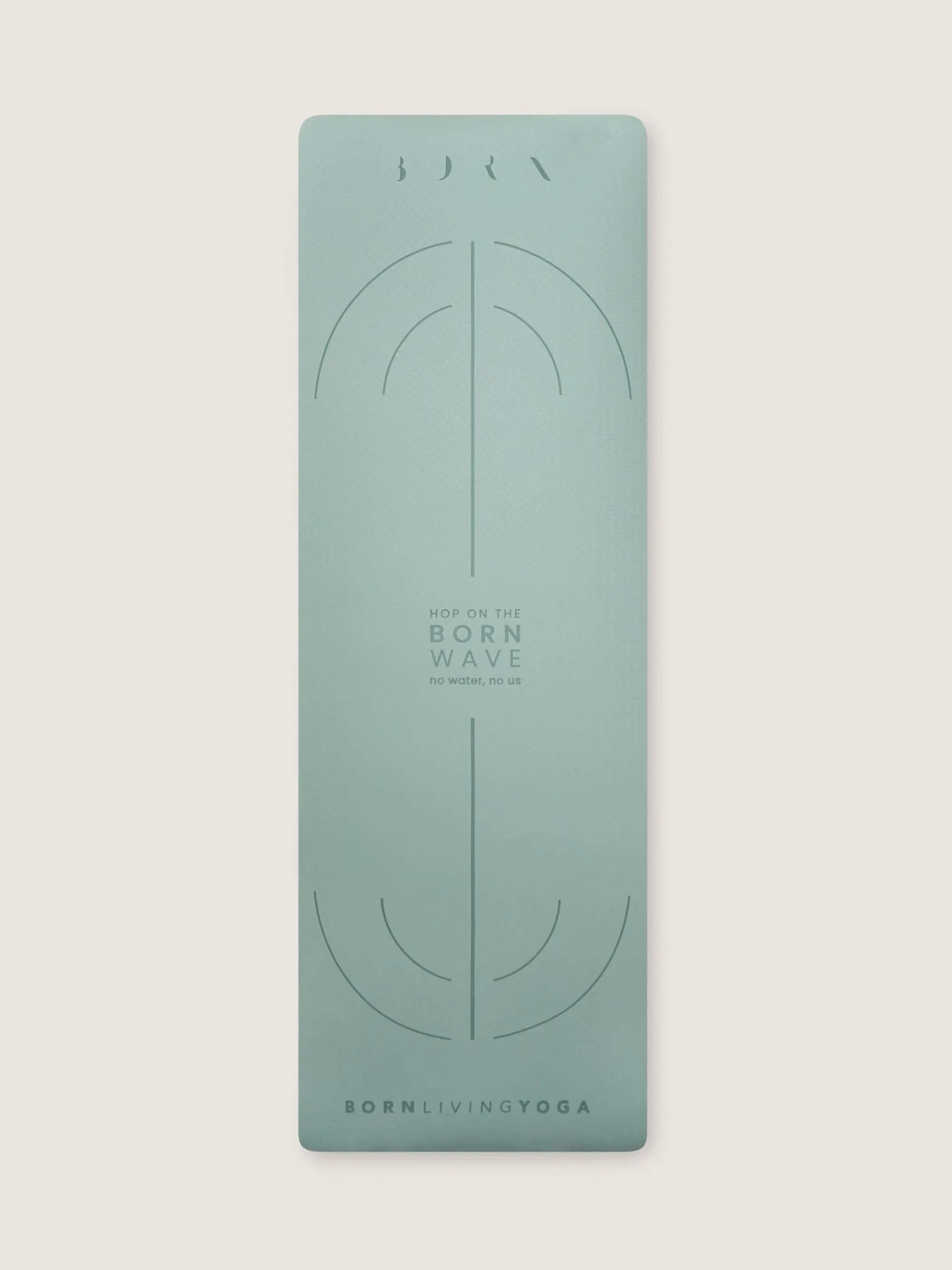 Born Living Yoga Mat Wave-6Mm Iceberg Green>Mujer Accesorios Para Yoga|Esterillas