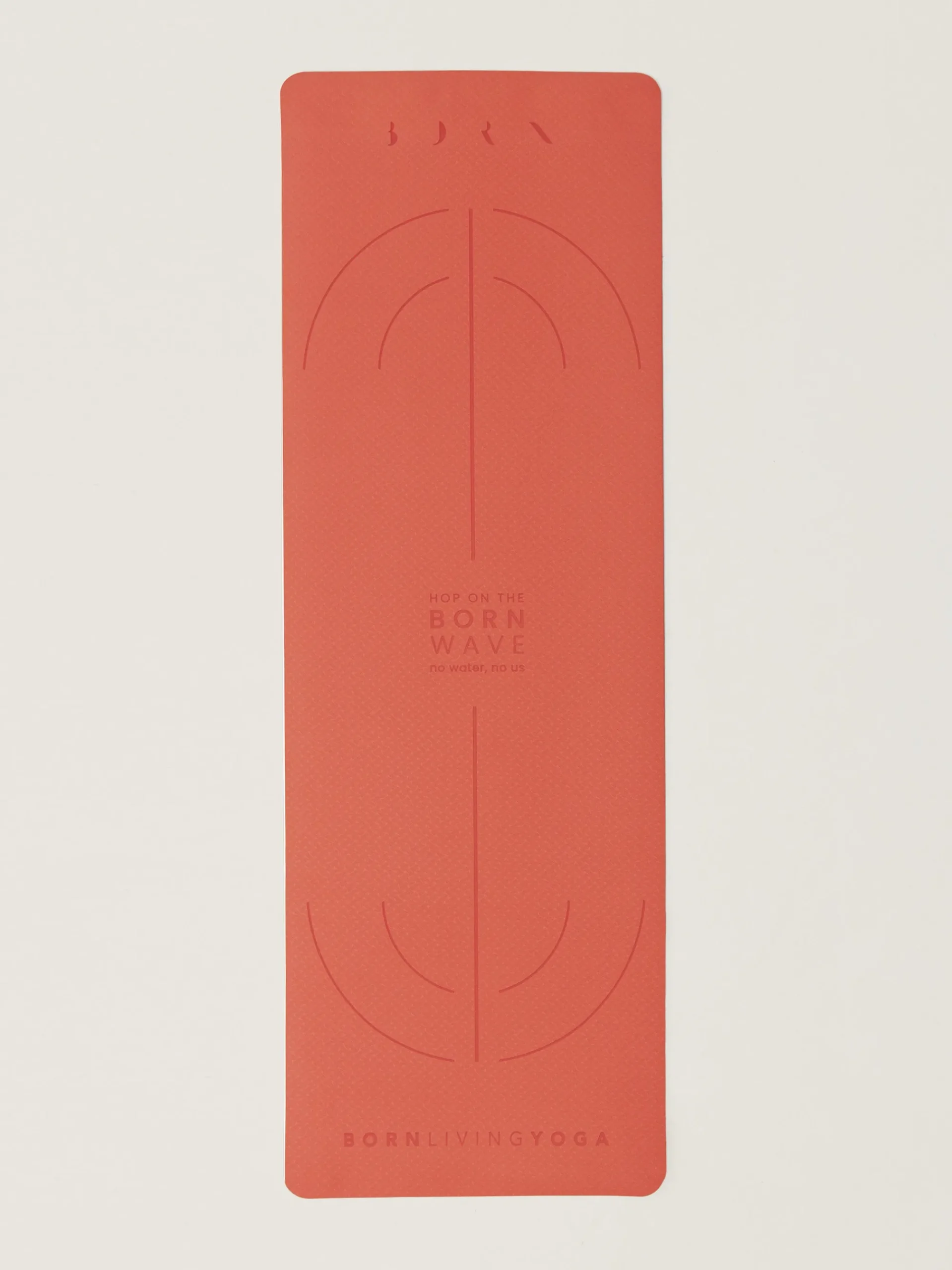 Born Living Yoga Mat Wave-6Mm Sunset Coral>Mujer Accesorios Para Yoga|Esterillas