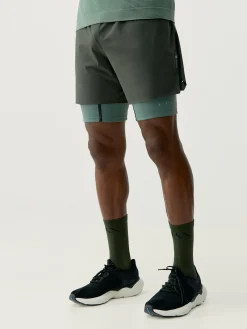 Born Living Yoga Short Kuban Deep Kaki/Oregano>Hombre Pantalones Cortos