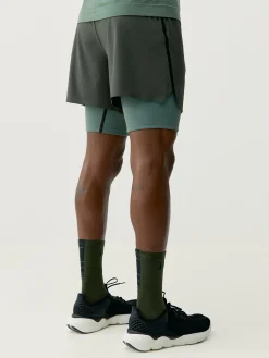 Born Living Yoga Short Kuban Deep Kaki/Oregano>Hombre Pantalones Cortos