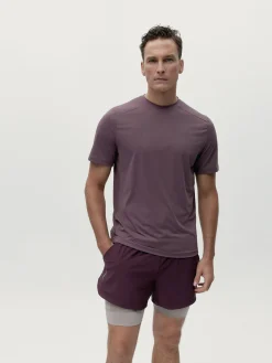 Born Living Yoga Short Mashu Dark Cherry/Grain>Hombre Pantalones Cortos