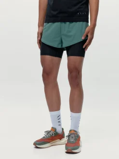 Born Living Yoga Short Ontario Asparagus/Black>Hombre Pantalones Cortos