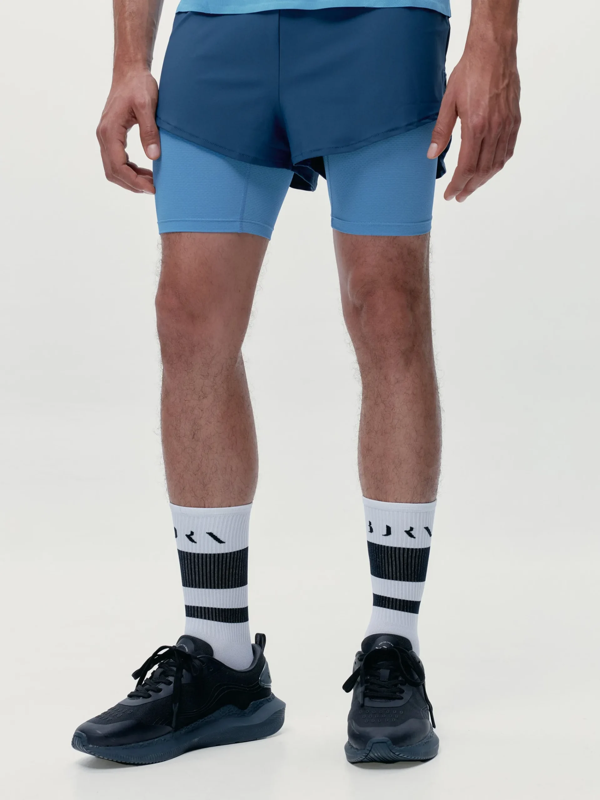 Born Living Yoga Short Ontario Sea Blue/Celadon Blue>Hombre Pantalones Cortos