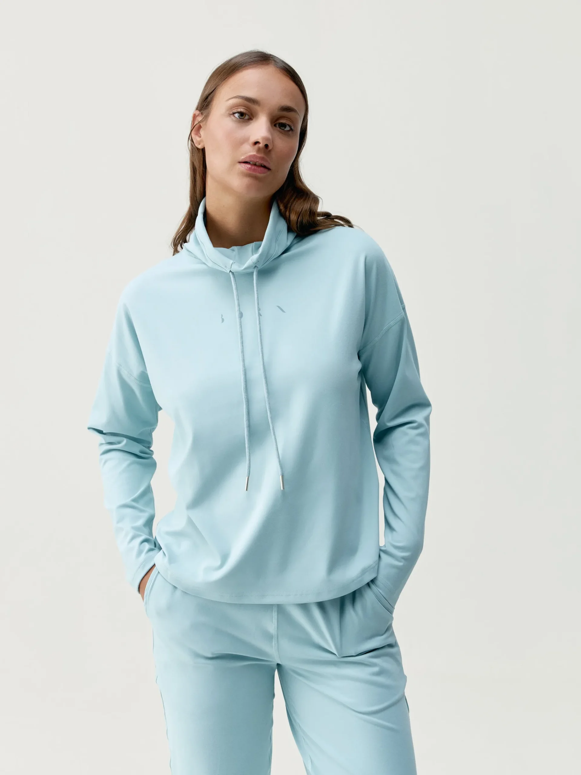 Born Living Yoga Sweatshirt Camille Blue Chalk>Mujer Sudaderas