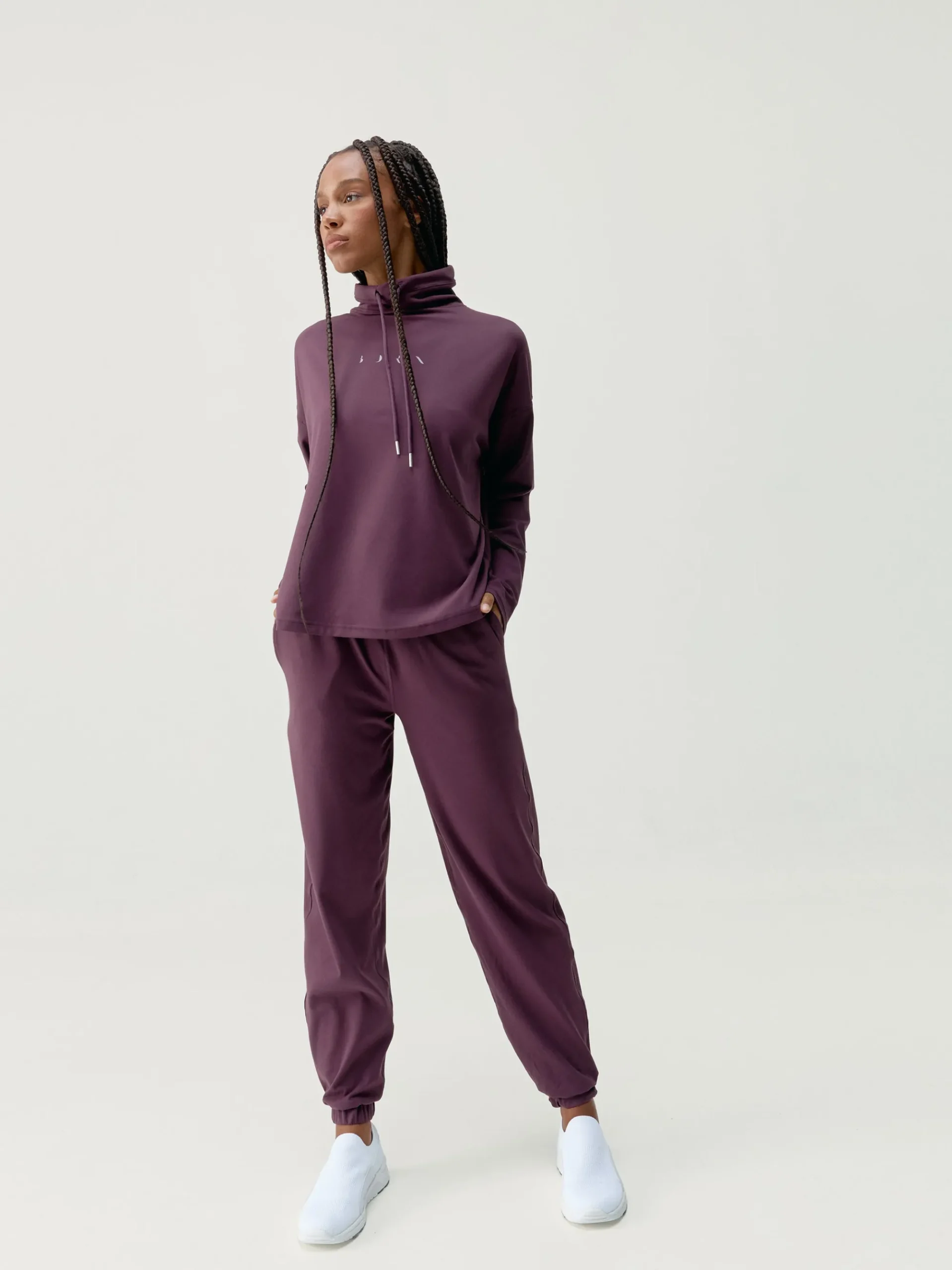 Born Living Yoga Sweatshirt Camille Dark Cherry>Mujer Sudaderas