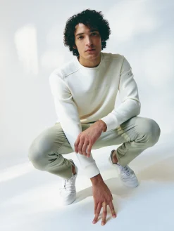 Born Living Yoga Sweatshirt Yangtse White Chalk>Hombre Sudaderas