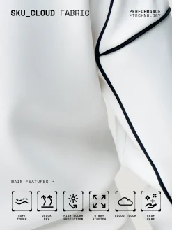 Born Living Yoga Sweatshirts Agda Off White/Black>Mujer Sudaderas