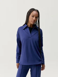 Born Living Yoga Sweatshirts Lua Polo Next Blue>Mujer Sudaderas