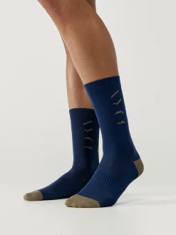 Born Living Yoga Tech Socks Sea Blue>Mujer Calcetines|Accesorios