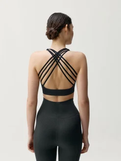 Born Living Yoga Top Apamala Black>Mujer Sujetadores Deportivos
