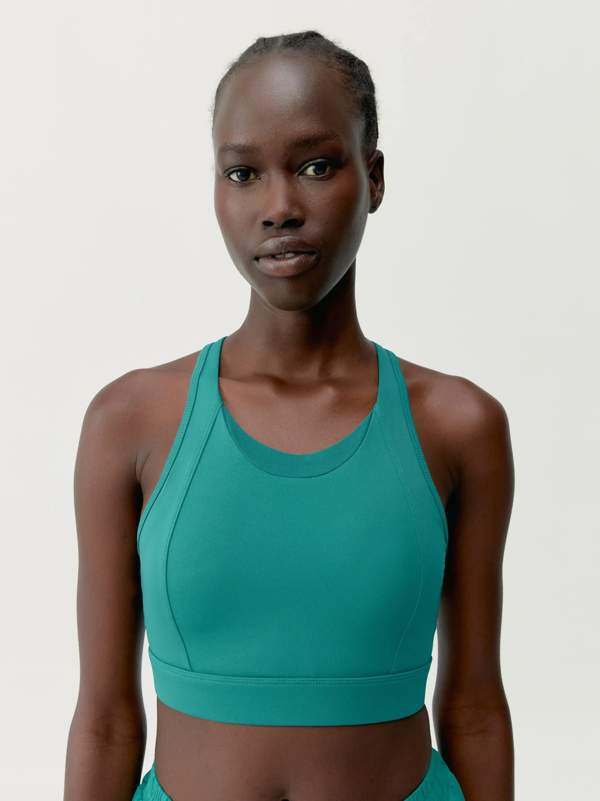 Born Living Yoga Top Bikila Biscay Green>Mujer Sujetadores Deportivos