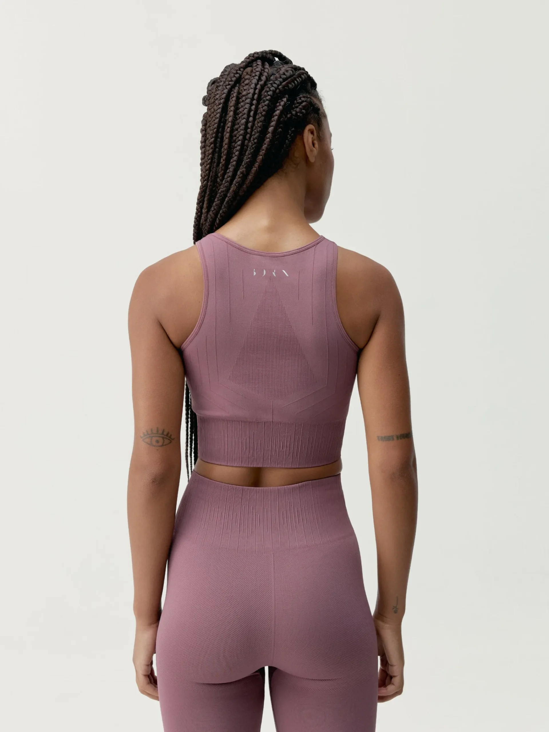 Born Living Yoga Top Crop Nawal Deep Rose>Mujer Sujetadores Deportivos