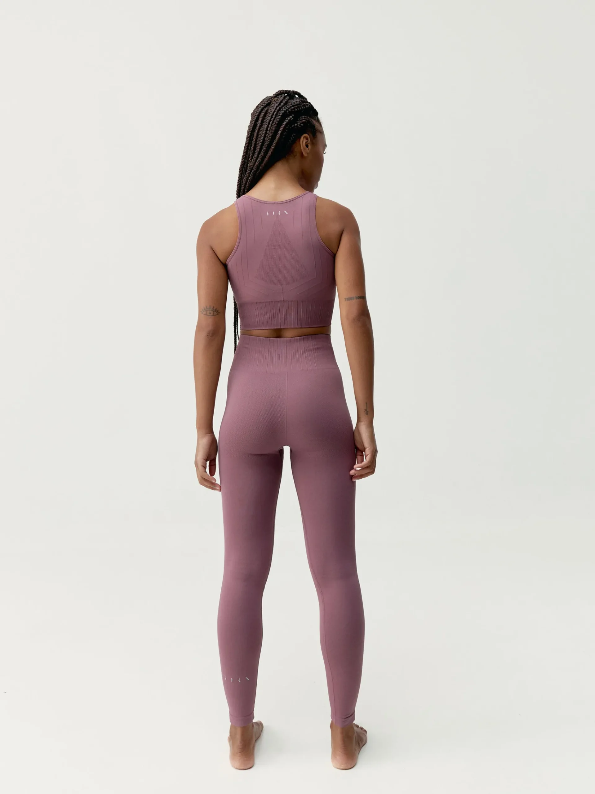 Born Living Yoga Top Crop Nawal Deep Rose>Mujer Sujetadores Deportivos