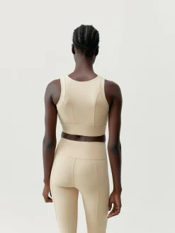Born Living Yoga Top Esme Beige>Mujer Sujetadores Deportivos