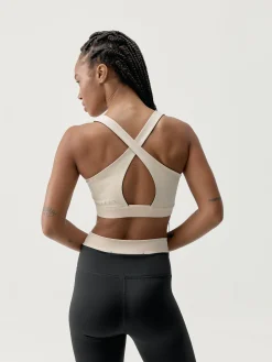 Born Living Yoga Top Fiorella Black/Stone>Mujer Sujetadores Deportivos