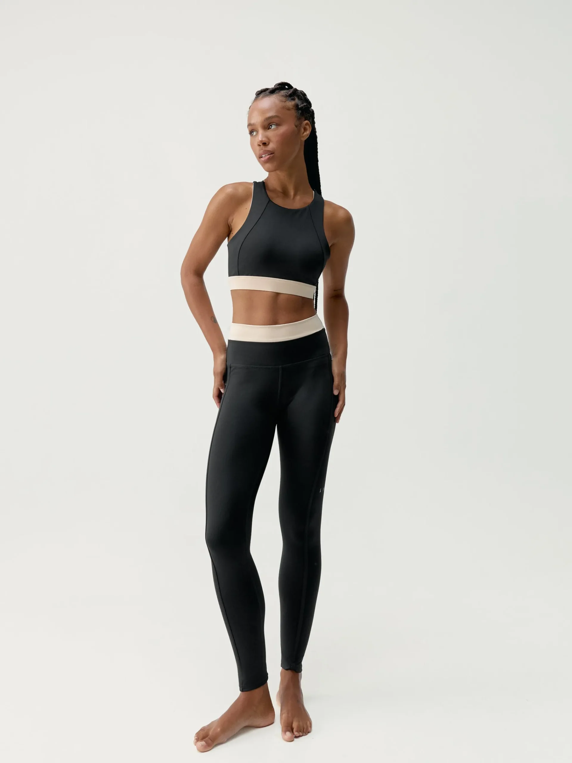 Born Living Yoga Top Fiorella Black/Stone>Mujer Sujetadores Deportivos