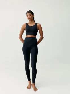 Born Living Yoga Top Flow Black>Mujer Sujetadores Deportivos