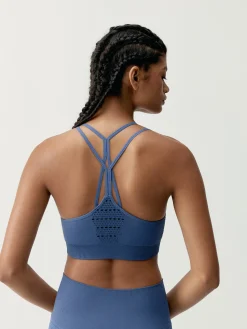 Born Living Yoga Top Hatha Blufin>Mujer Sujetadores Deportivos