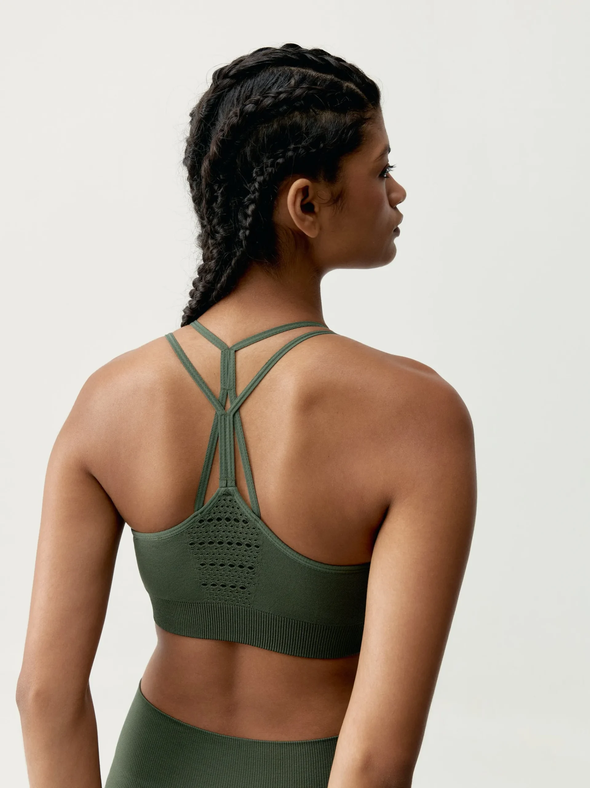 Born Living Yoga Top Hatha Dark Olive>Mujer Sujetadores Deportivos