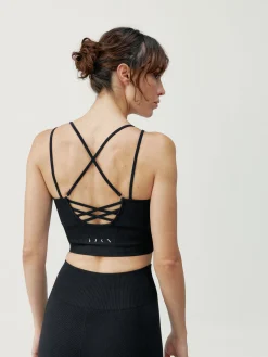 Born Living Yoga Top India Black>Mujer Sujetadores Deportivos