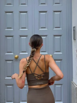 Born Living Yoga Top India Walnut>Mujer Sujetadores Deportivos