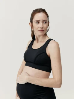 Born Living Yoga Top Mommy Line Black>Mujer Sujetadores Deportivos