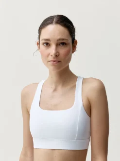 Born Living Yoga Top Padma 2.0 White/Stone>Mujer Sujetadores Deportivos