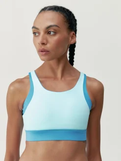 Born Living Yoga Top Xenia Wave/Celadon Blue>Mujer Sujetadores Deportivos
