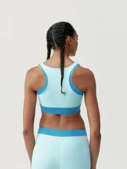 Born Living Yoga Top Xenia Wave/Celadon Blue>Mujer Sujetadores Deportivos