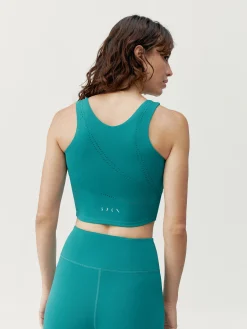 Born Living Yoga Top Zenda Biscay Green>Mujer Sujetadores Deportivos