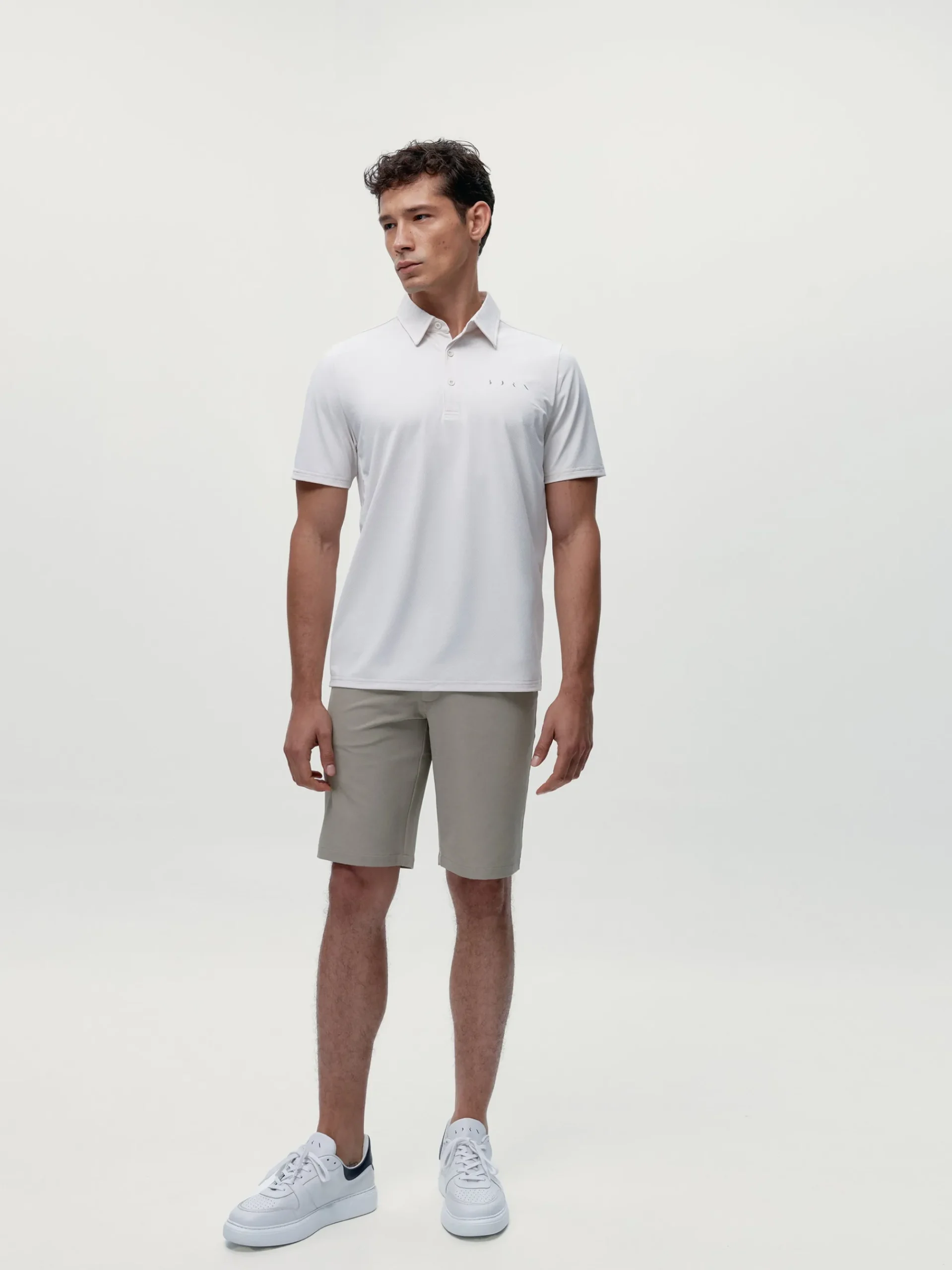 Born Living Yoga T-shirt Polo Sidney White Chalk>Hombre Camisetas · Polos