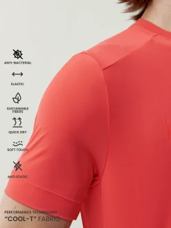 Born Living Yoga T-Shirt Volta Coral Bright><noscript><img width=