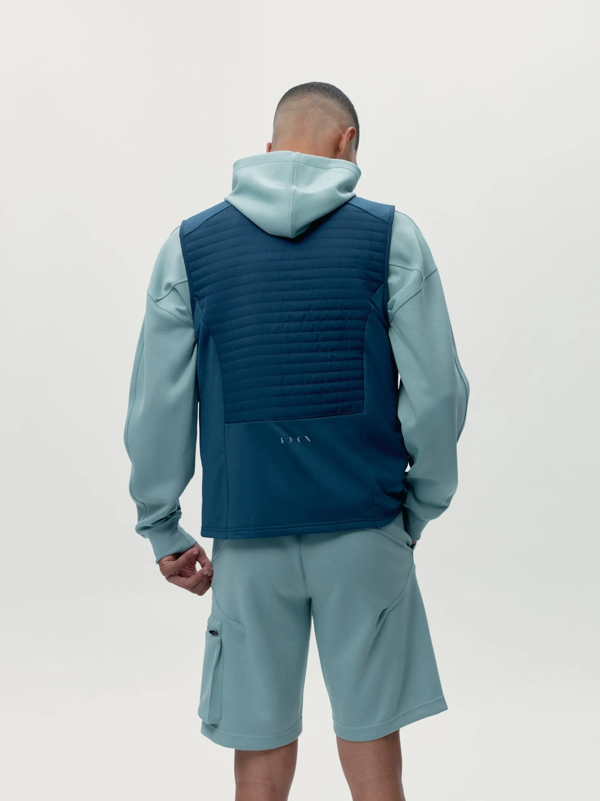 Born Living Yoga Vest Collins Sea Blue>Hombre Abrigos · Chaquetas|Chalecos