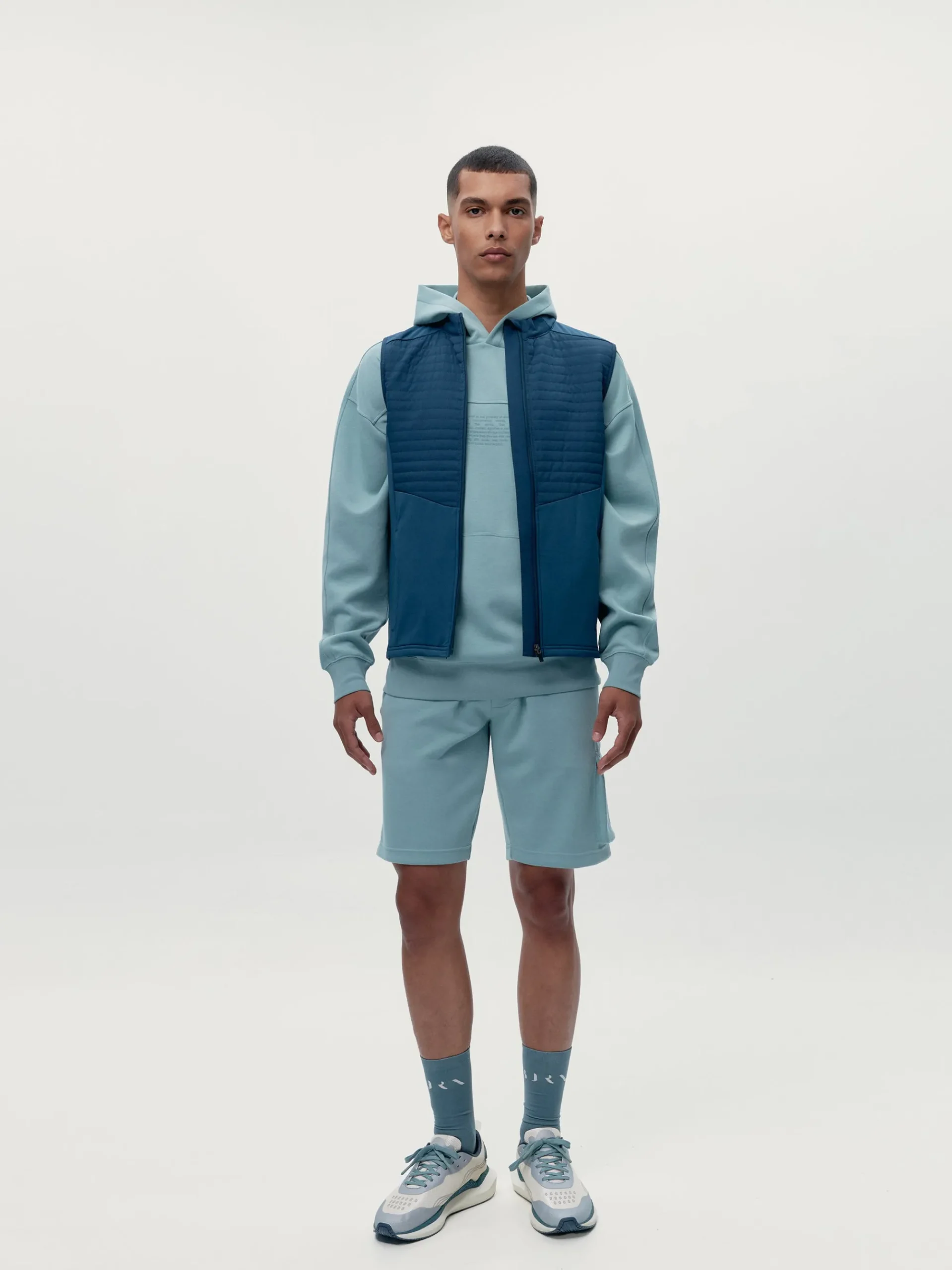 Born Living Yoga Vest Collins Sea Blue>Hombre Abrigos · Chaquetas|Chalecos