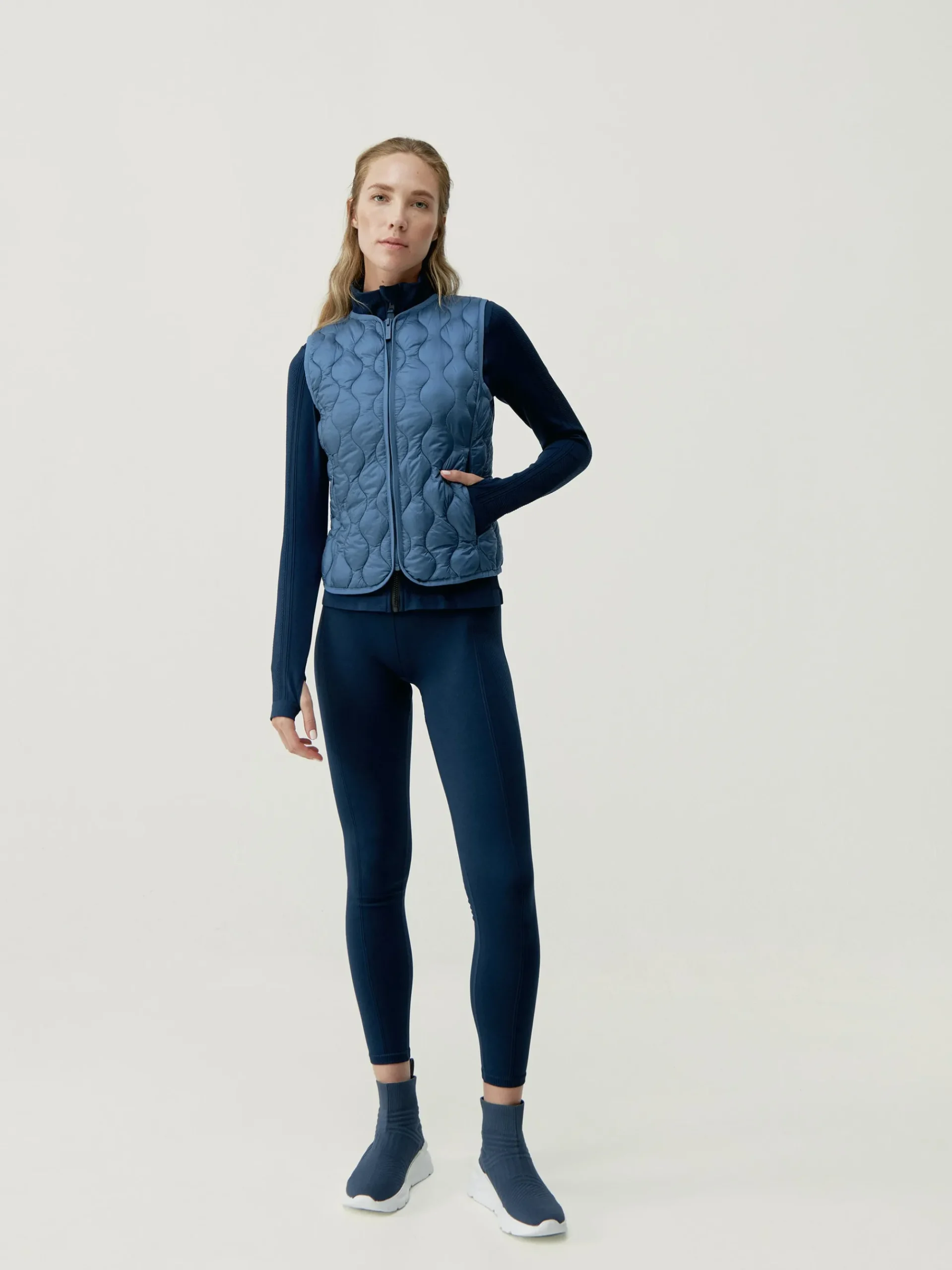 Born Living Yoga Vest Kenal Vintage Blue>Mujer Chalecos